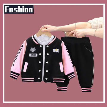Kids Sporty 2Pc Sweater-Jacket and Pant Set